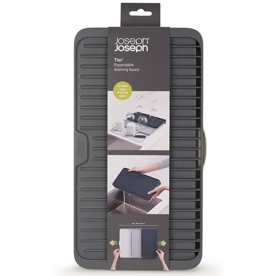 фото Коврик для сушки tier раздвижной серый