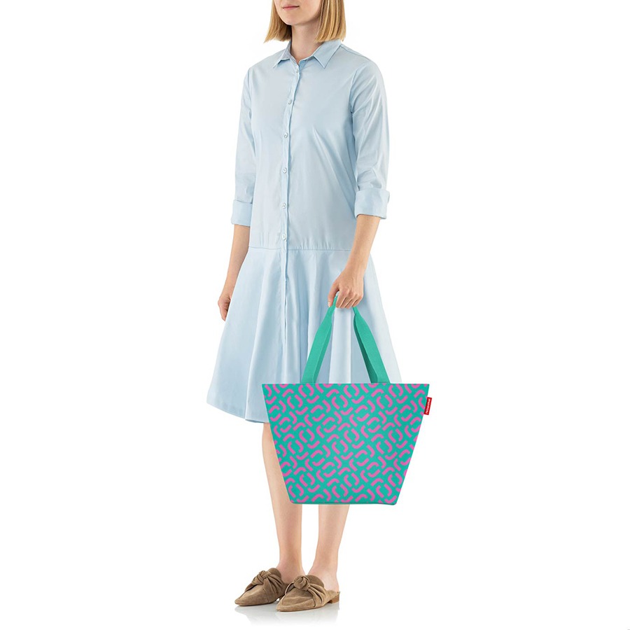 фото Сумка shopper m signature spectra green