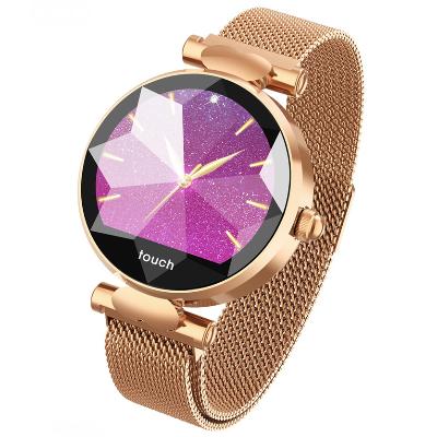 фото Женский фитнес-браслет smart bracelet flowers, золото