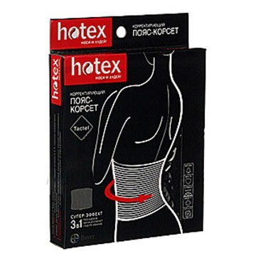 фото Пояс-корсет для коррекции фигуры нotex, черный