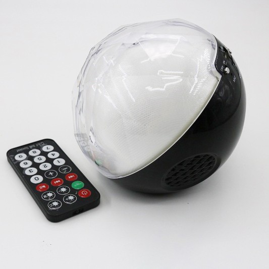 фото Цветомузыкальная колонка bluetooth и mp3 плеер, черный