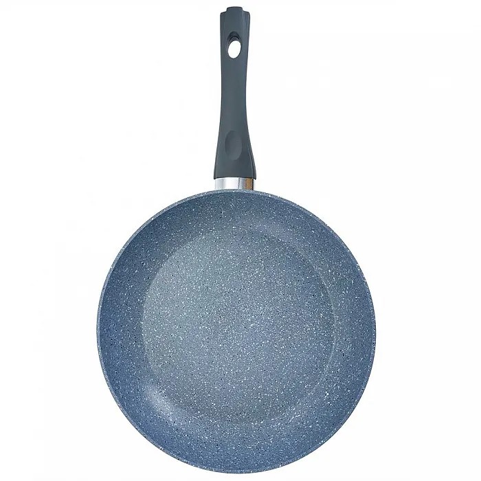 фото Сковорода алюминиевая webber gray marble, 28 см, артикул be-4533/28n