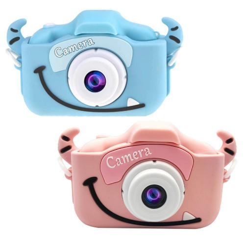 фото Детский фотоаппарат - childrens fun camera с рогами, голубой
