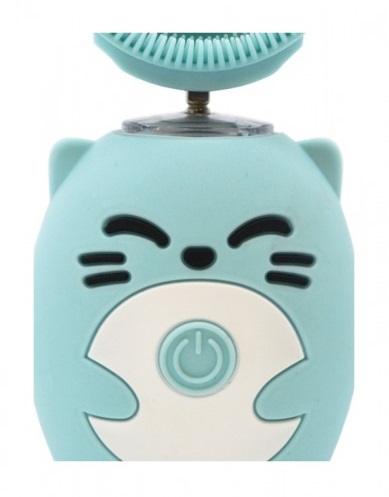 фото Детская автоматическая ультразвуковая щетка-капа smart u-shaped children toothbrush, голубая