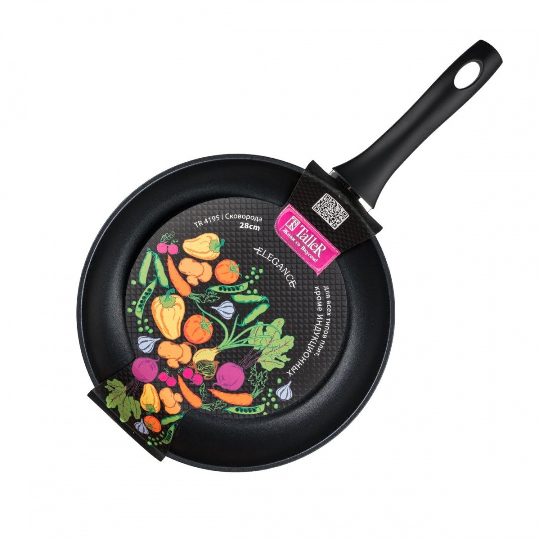 фото Сковорода taller tr-4195, 28 см, черный