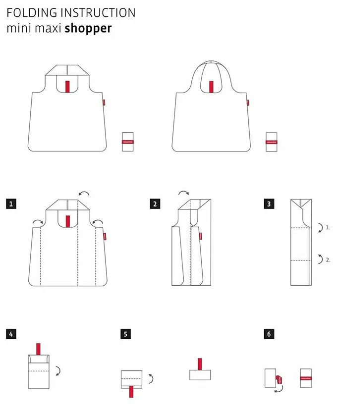 фото Сумка складная mini maxi shopper signature black