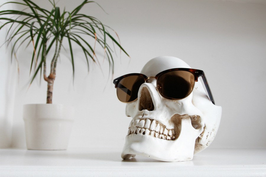 фото Органайзер для мелочей skull, белый