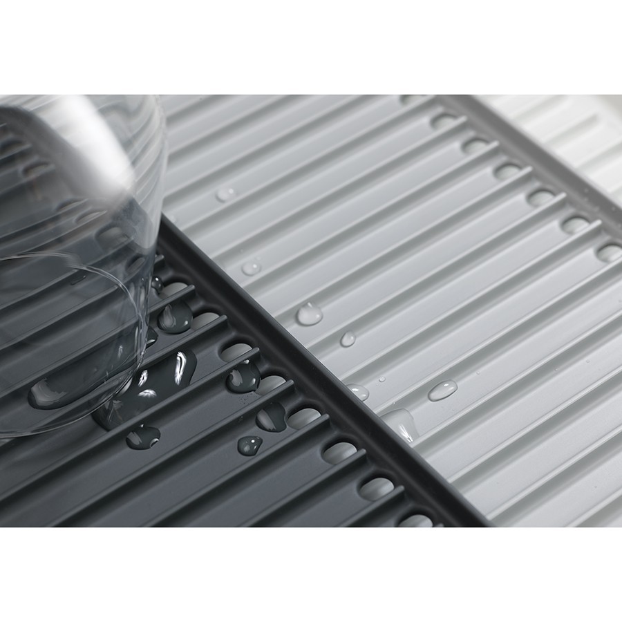 фото Коврик для сушки tier раздвижной серый