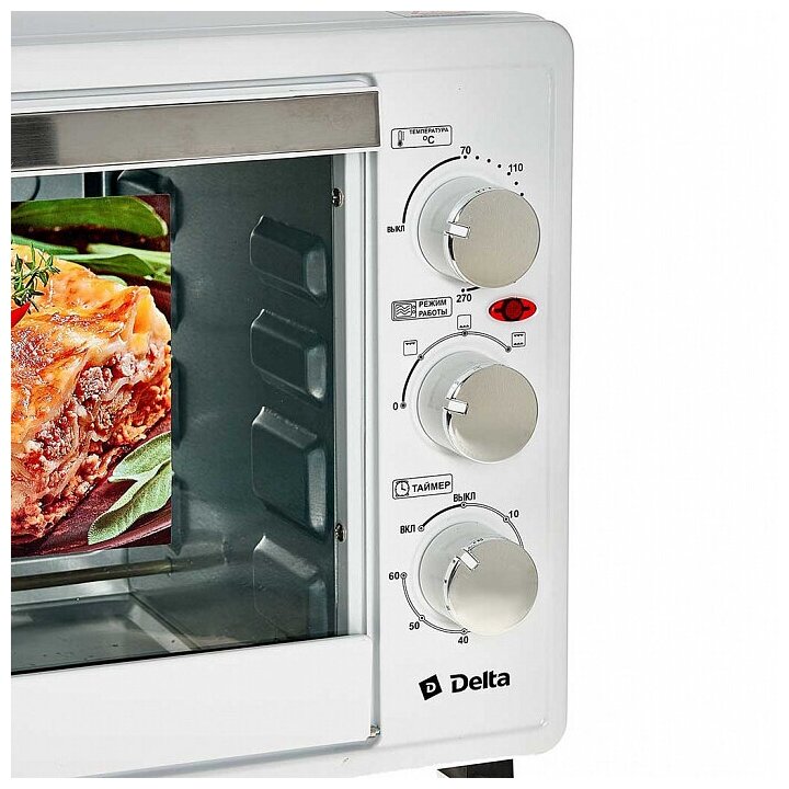 фото Мини-печь delta d-001 белый