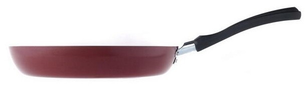 фото Сковорода scovo expert сэ-027, 22 см, с крышкой, бордовый