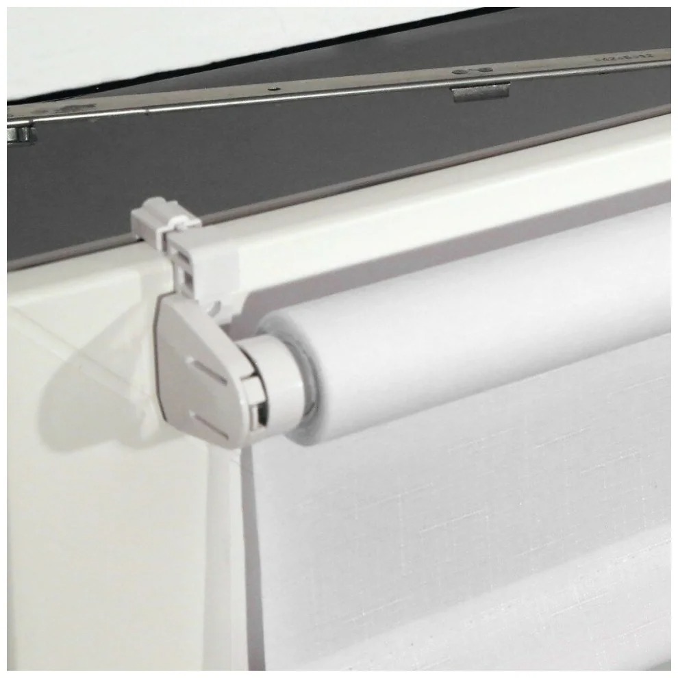 фото Рулонная штора brabix лён белый s-5, 60х175 см