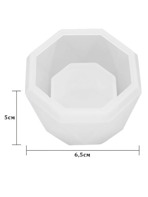 

Силиконовая форма для мыла и свечей - Восьмиугольник