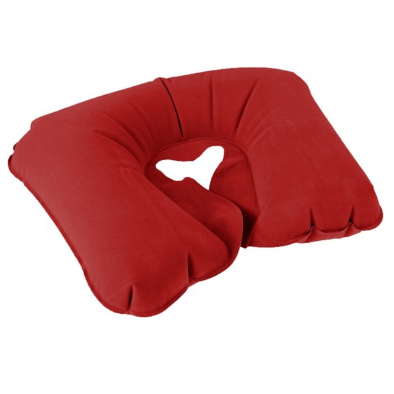 фото Подушка надувная для путешествий, красный