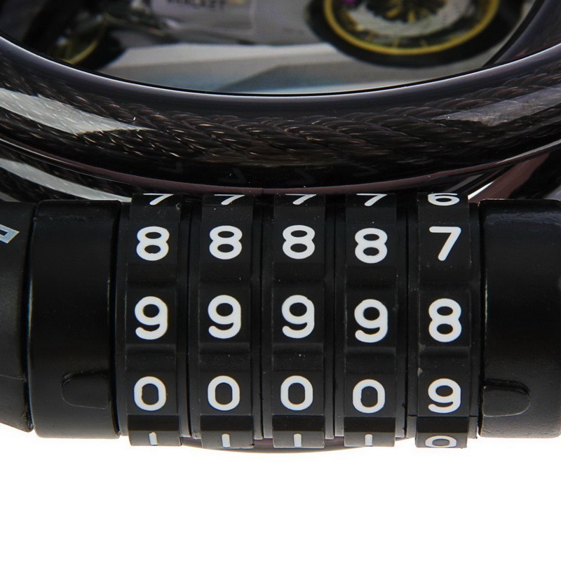 фото Кодовый замок навесной - аллюр вс-т 12к, с тросом, 1500 мм