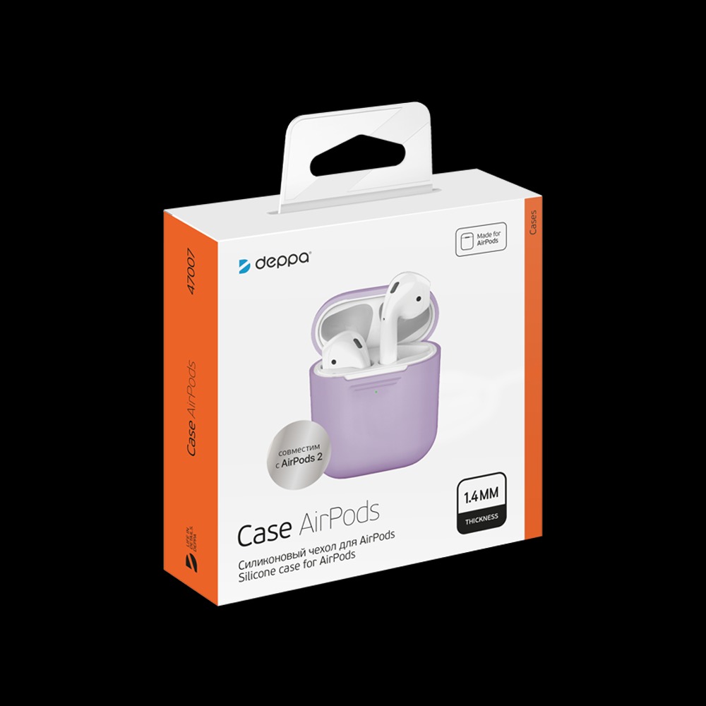 фото Чехол deppa для airpods violet
