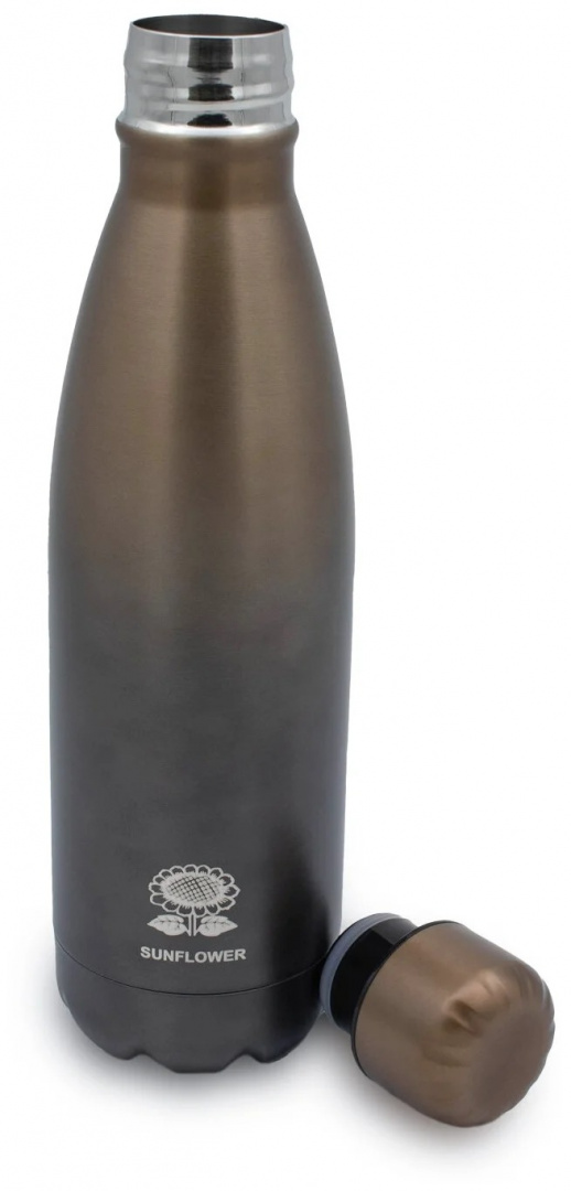 фото Подсолнух-sunflower svk500c-2 термос-бутылка графит/бронза