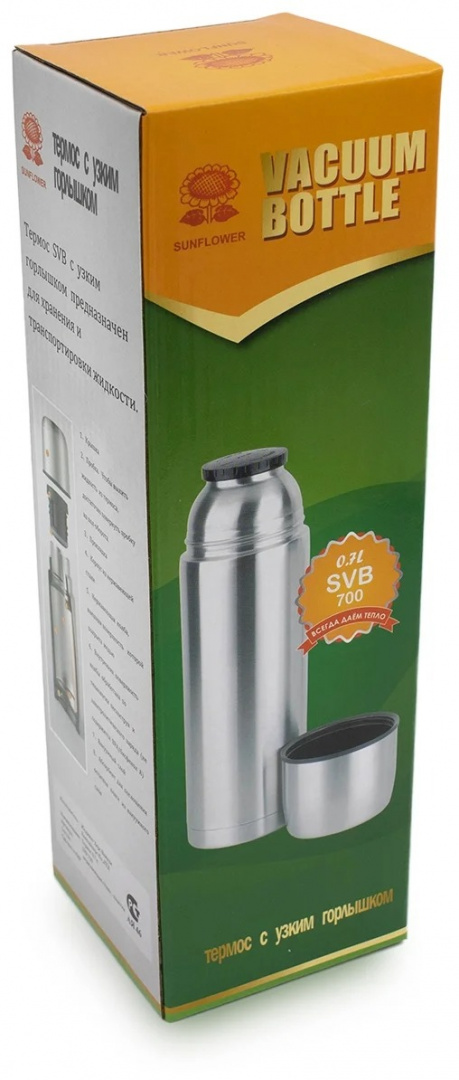 фото Подсолнух-sunflower svb700 термос с узким горлышком пробка без кнопки