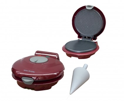 Вафельница WILLMARK WM-103R (1 круглая ваф. форма, терморегулятор, 750Вт, конус для морож., красная)
Вафельница WILLMARK WM-103R (1 круглая ваф. форма, терморегулятор, 750Вт, конус для морож., красная)