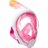 фото Маска для снорклинга tribord easybreath, l-xl, розовый