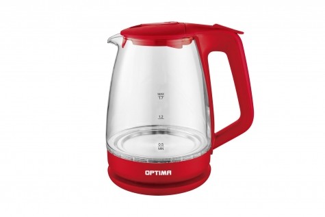 Чайник электрический OPTIMA EK-1718G, красный (1,7л, корпус из стекла, защита от перегр., LED подстветка, 2200 Вт., ассорт)
Чайник электрический OPTIMA EK-1718G, красный (1,7л, корпус из стекла, защита от перегр., LED подстветка, 2200 Вт., ассорт)
