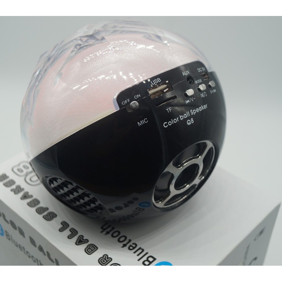 фото Цветомузыкальная колонка bluetooth и mp3 плеер, черный