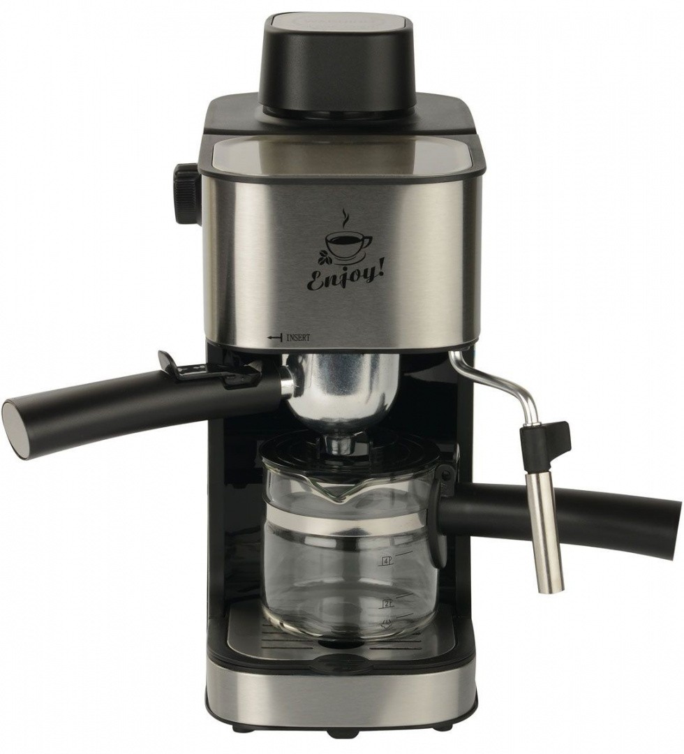 Кофеварка Espresso FIRST 5475-2, 800 Вт, 4 бар, 0,6 л, капучинатор, Black-Bruched
Кофеварка Espresso FIRST 5475-2, 800 Вт, 4 бар, 0,6 л, капучинатор, Black-Bruched