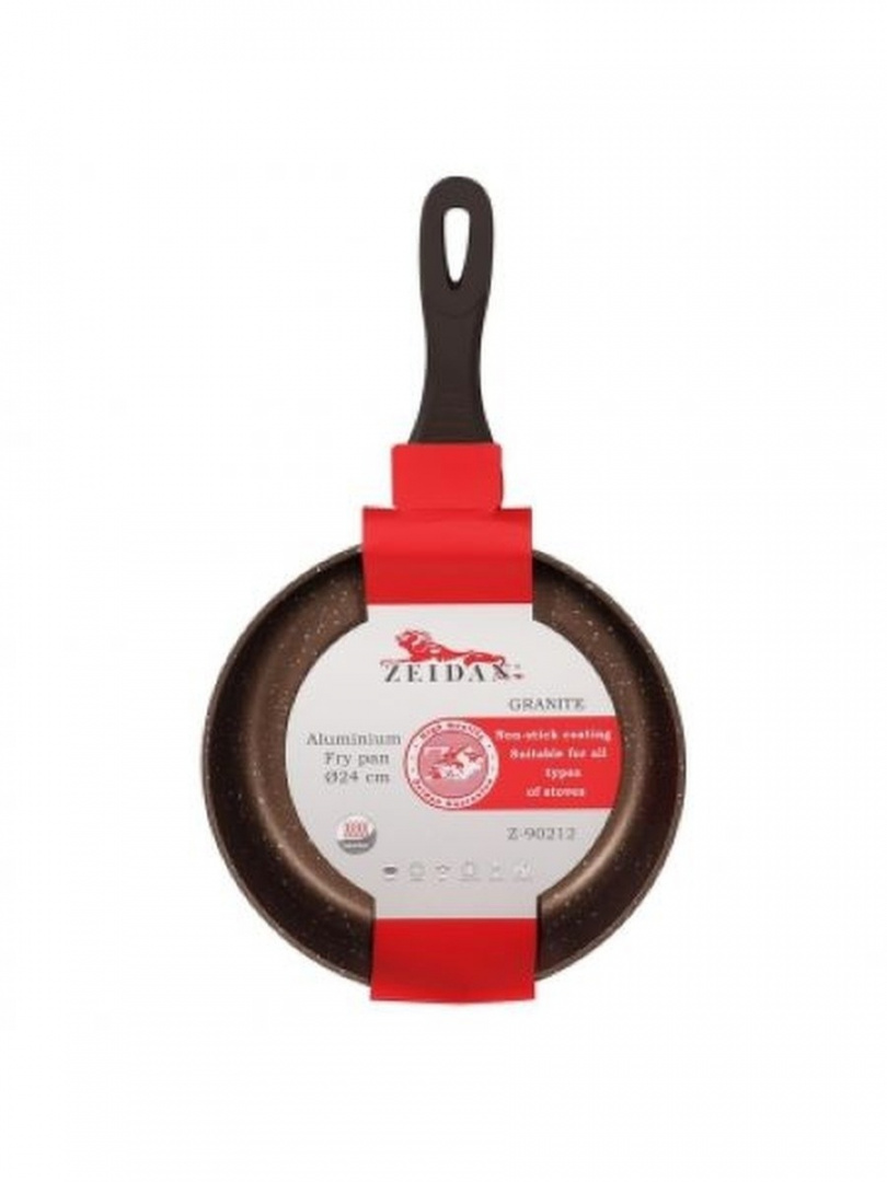 фото Сковорода zeidan 24 см, каменное покрытие granite z 90203