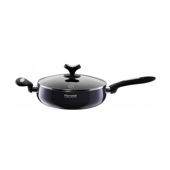 Сотейник с крышкой 24см Rondell Delice 076RDA Сотейник с крышкой 24см Rondell Delice 076RDAСотейники<br>Сотейник Rondell Delice может стать незаменимым помощником для каждой женщины и украсить интерьер любой кухни. Производитель для придания сотейнику из алюминия большей уникальности выполнил его в стильном дизайне, способном удовлетворить пожелания любой хозяйки. Благодаря эксклюзивному качеству внутреннего антипригарного покрытия и особой обработке, обеспечивается высокое качество приготовления блюд без применения масла.<br>