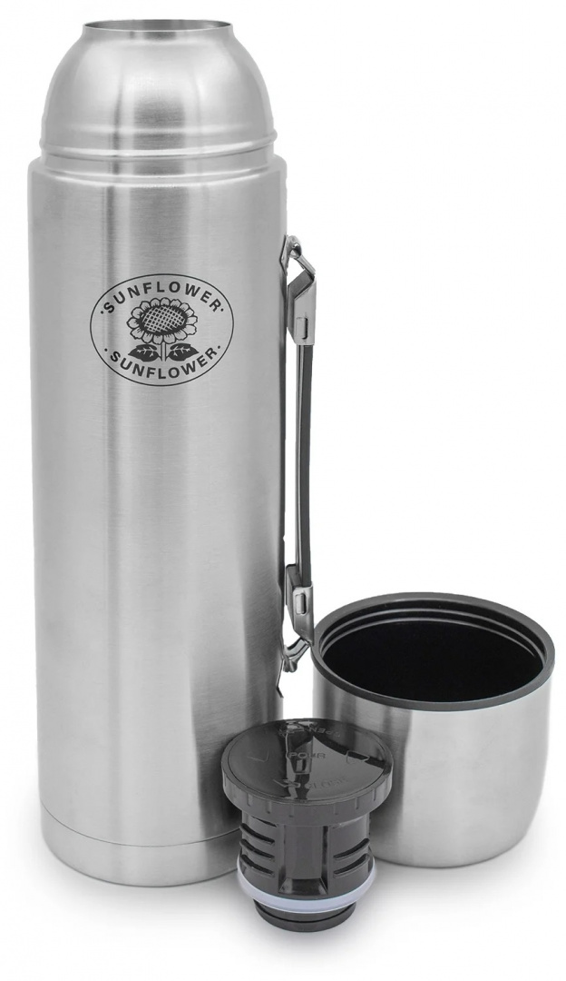 фото Подсолнух-sunflower svh1200 термос с узким горлышком с ручкой пробка без кнопки