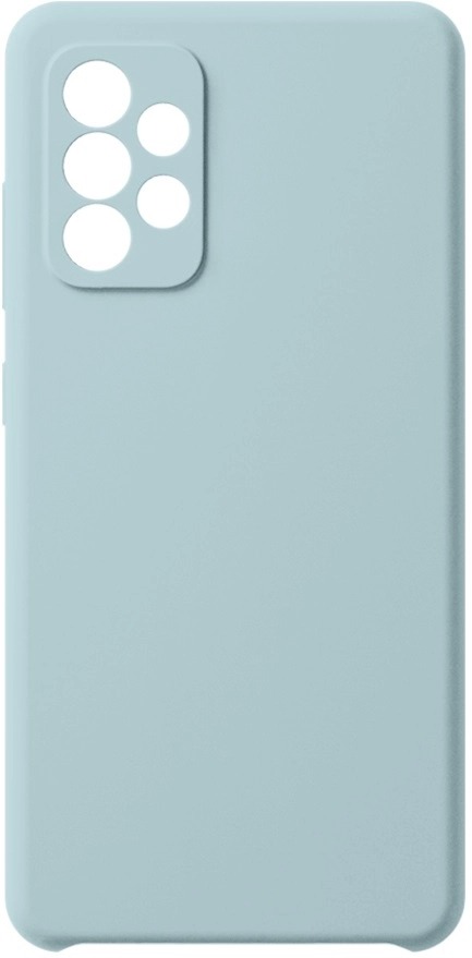 фото Накладка liquid silicone для samsung galaxy a52, голубой, картон, deppa