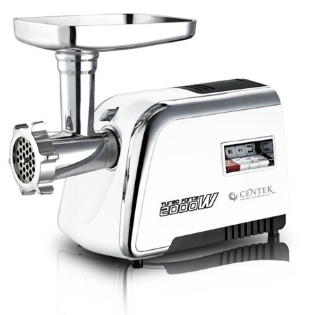 Мясорубка Centek CT-1602 белый/хром, 2000W, нож+диски (3 шт) из литой стали, реверс,увеличен шнек(4)
Мясорубка Centek CT-1602 белый/хром, 2000W, нож+диски (3 шт) из литой стали, реверс,увеличен шнек(4)