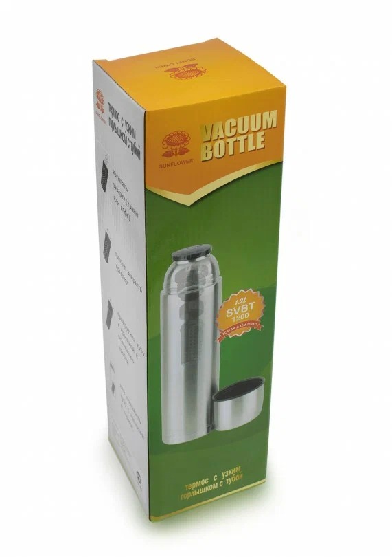 фото Подсолнух-sunflower svbt700 термос с узким горлышком пробка без кнопки с тубой