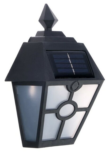 Фонарь садовый на солнечной батарее - Настенный, черный
Фонарь садовый на солнечной батарее - Настенный, черный