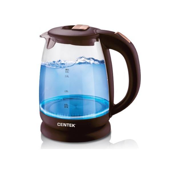 Чайник электрический Centek CT-1069 стеклянный, 2л, шоколад-бронза,2200Вт, LED подсветка
Чайник электрический Centek CT-1069 стеклянный, 2л, шоколад-бронза,2200Вт, LED подсветка