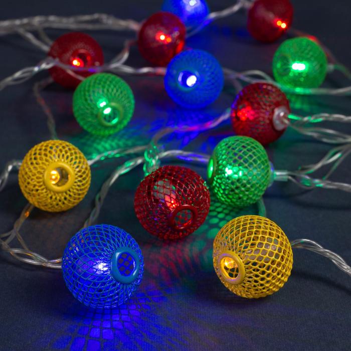 Гирлянда - Нить, 4 м с насадками - Шарик сетка, 20 LED, свечение мульти, 8 режимов, 220 В
Гирлянда - Нить, 4 м с насадками - Шарик сетка, 20 LED, свечение мульти, 8 режимов, 220 В
