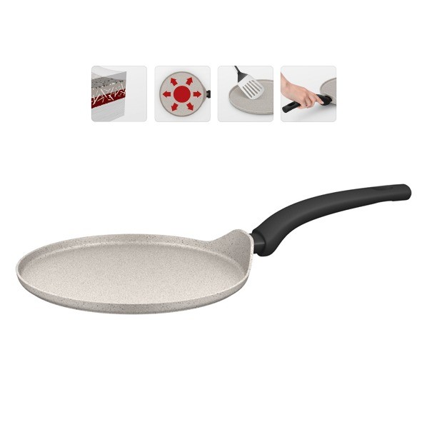 фото Сковорода блинная nadoba marmia 728321, 25 см, серый