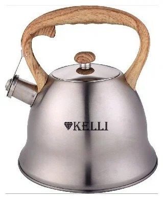 фото Чайник из нержавеющей стали kelli kl-4524 3 л (серебристый)