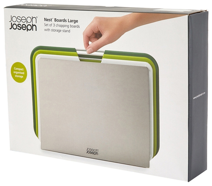 фото Набор разделочных досок joseph joseph nest large, 3 шт., зеленый