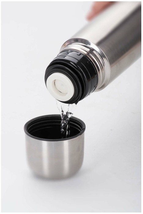 фото Классический термос regent inox bullet , 0.8 л серебристый