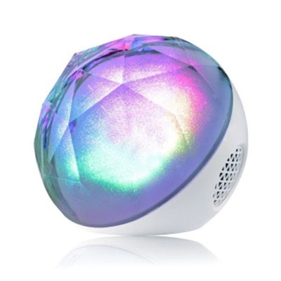 фото Цветомузыкальная колонка bluetooth и mp3 плеер, серебро