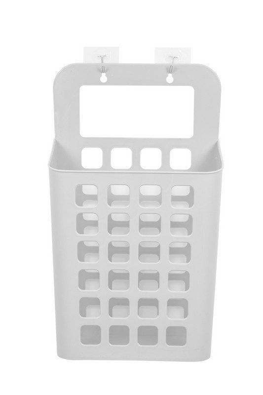 фото Корзина для белья на липучках, белая