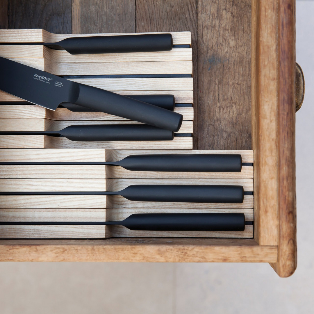 фото Berghoff органайзер для ножей ron 30 см коричневый