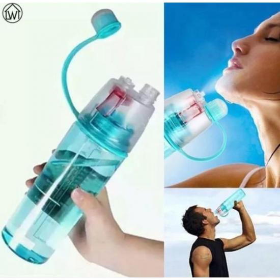 фото Спортивная бутылка для воды с распылителем sprayer bottle, 600 мл
