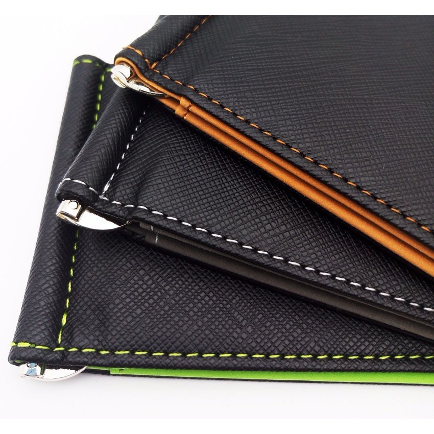 фото Зажим для денег из экокожи, серый