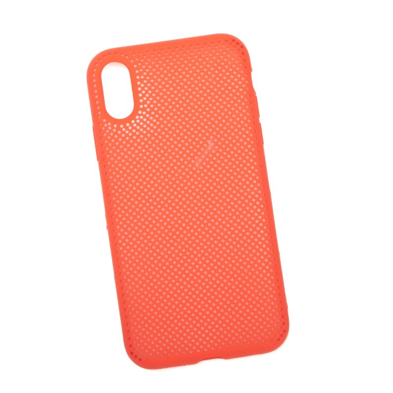 фото Силиконовый чехол «lp» для iphone xr «silicone dot case» (красный/коробка)