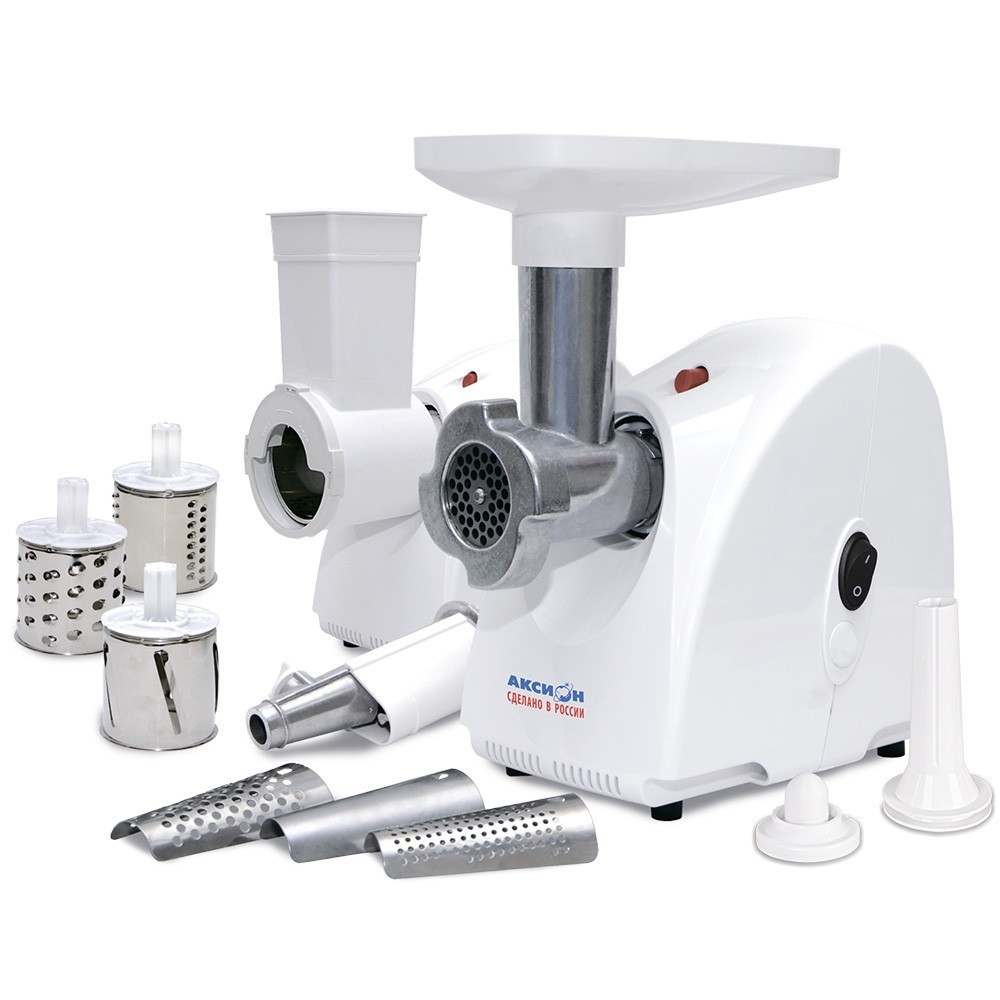 Мясорубка Аксион М 32.02, максимальная мощность 1500 Вт, произ. 100 кг/час, 3 шинковки-овощерезки, с
Мясорубка Аксион М 32.02, максимальная мощность 1500 Вт, произ. 100 кг/час, 3 шинковки-овощерезки, с