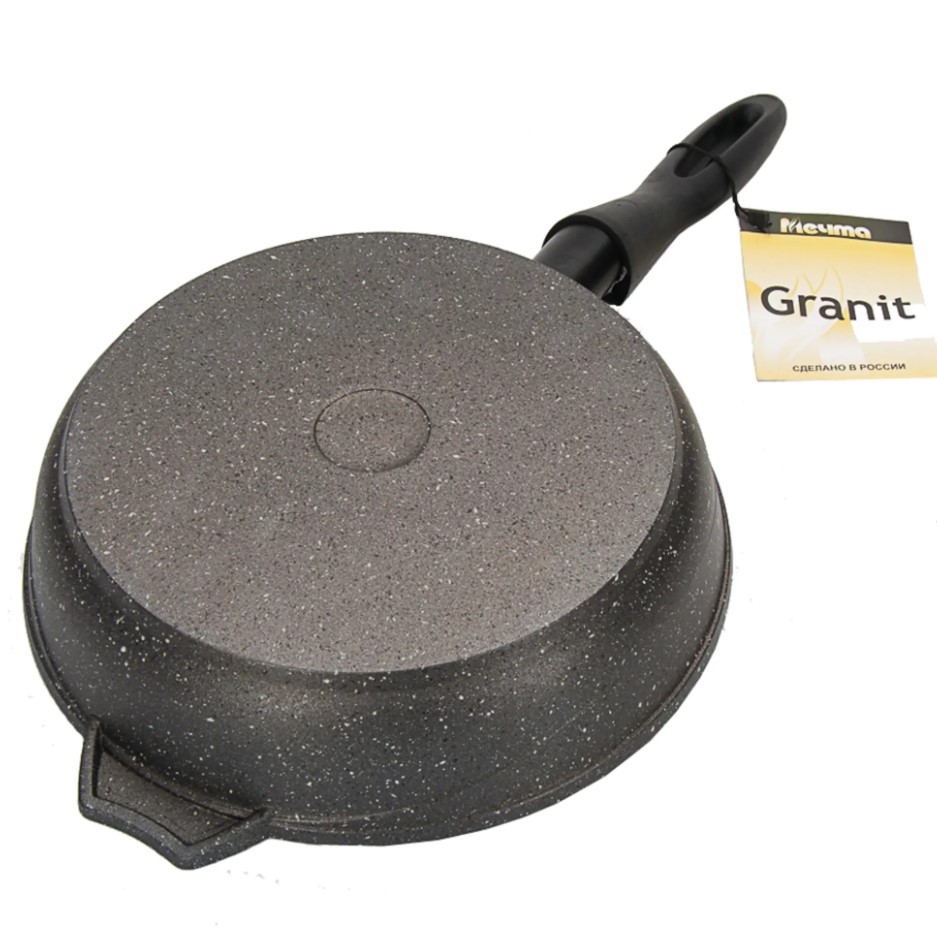 фото Сковорода гранит 028701 28см съём ручка без крышки