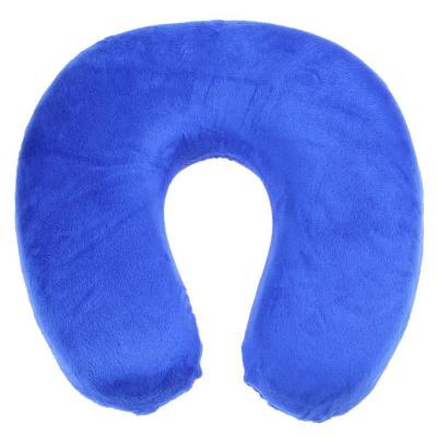 фото Дорожная подушка с эффектом памяти u-neck pillow, голубой