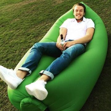 фото Надувной диван биван - гамак ламзак, зеленый 170-180 х 70