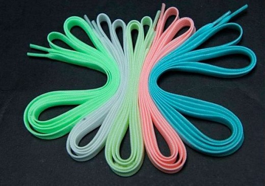 фото Люминесцентные шнурки, розовые